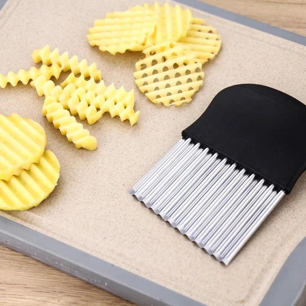 Couteau ondulé pour légumes
