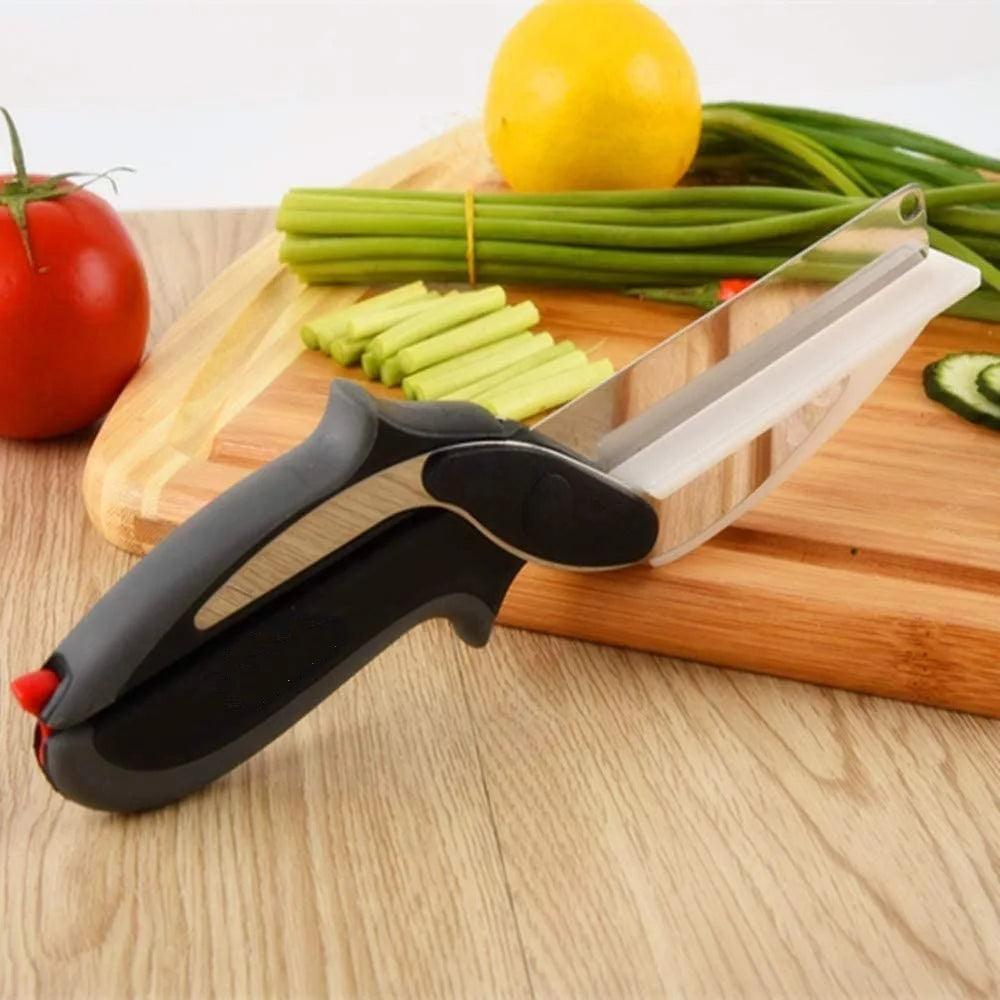 Ciseaux de cuisine avec planche à découper Syntiva