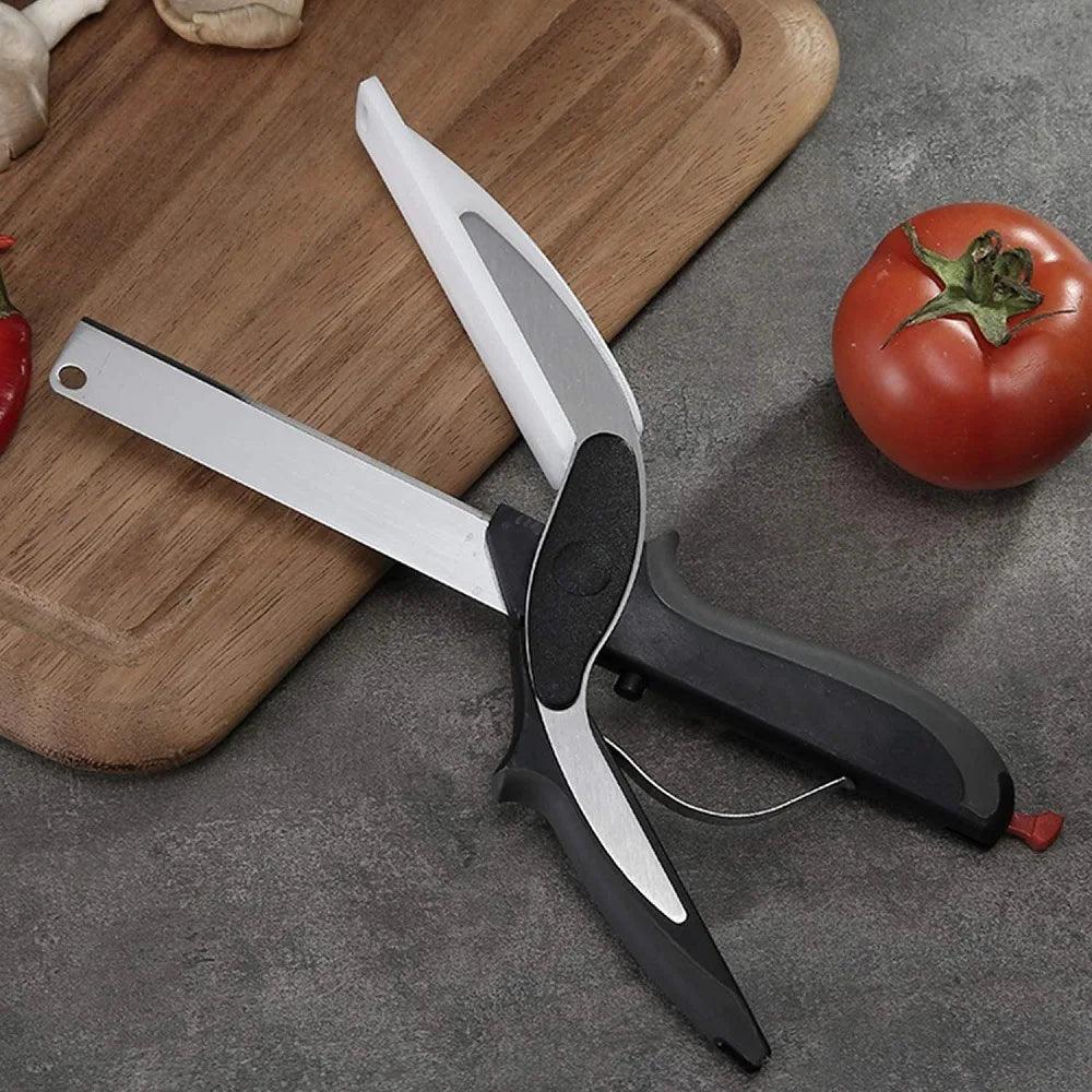 Ciseaux de cuisine avec planche à découper Syntiva