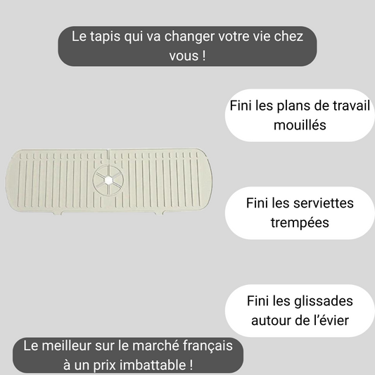 Tapis absorbant évier